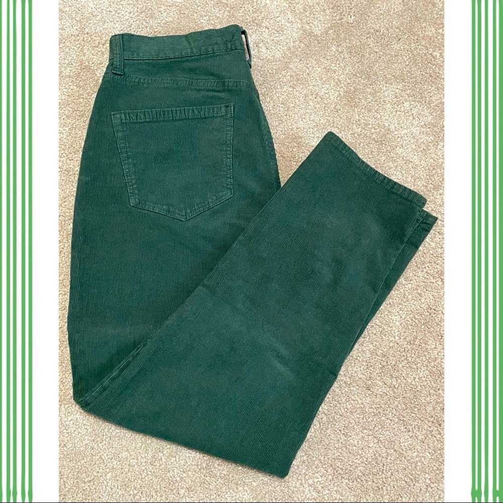 American Eagle Dark Green Corduroy Pants size 6